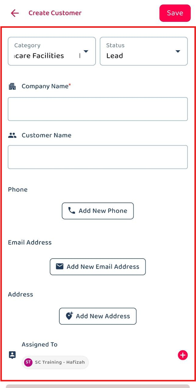 Add New Customer2 Mobile Step 6