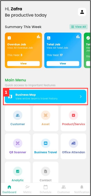 Business Map - Mobile