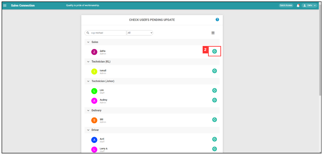 Check Pending Data Using Desktop Step 2