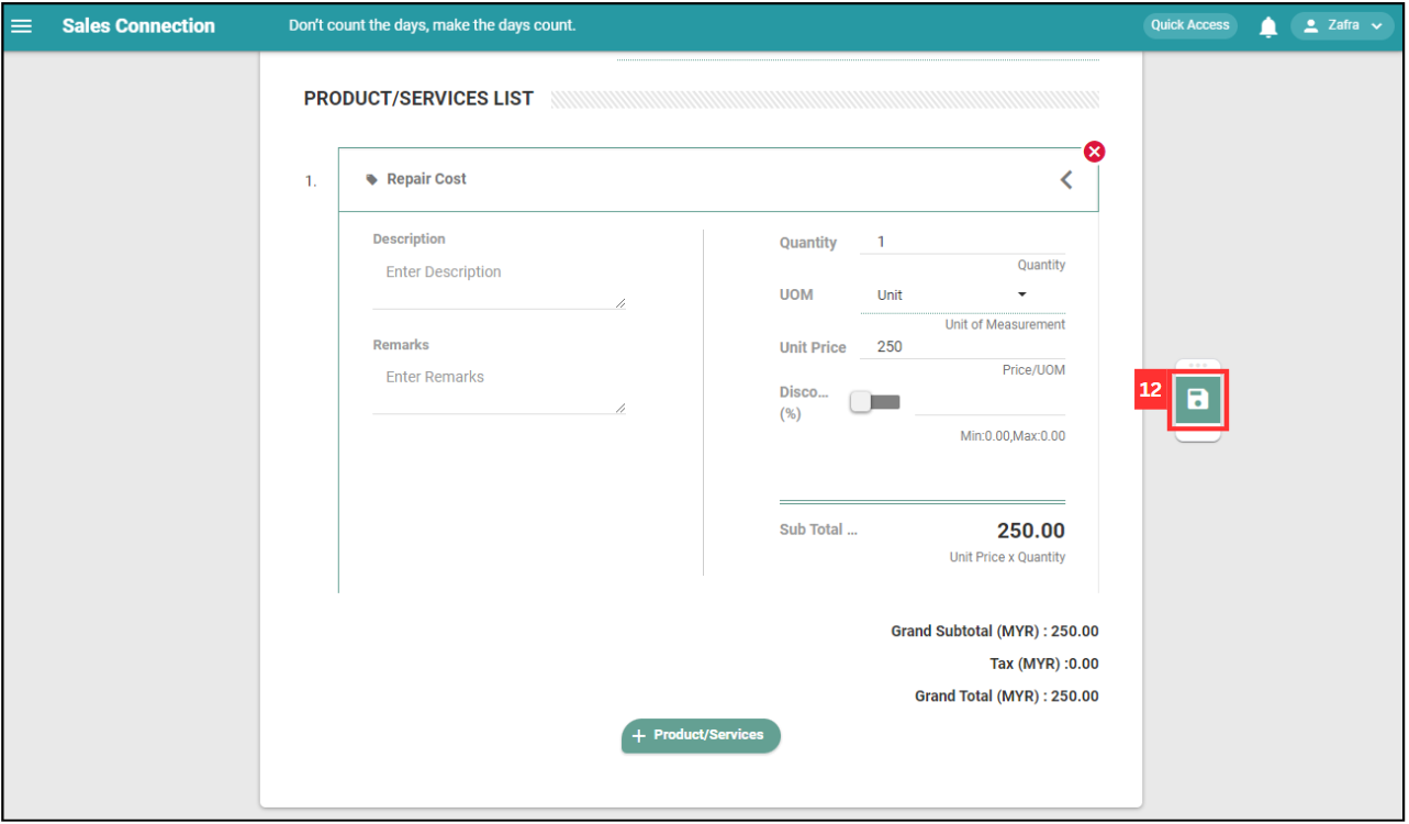 Create Digital Form3 Step 12