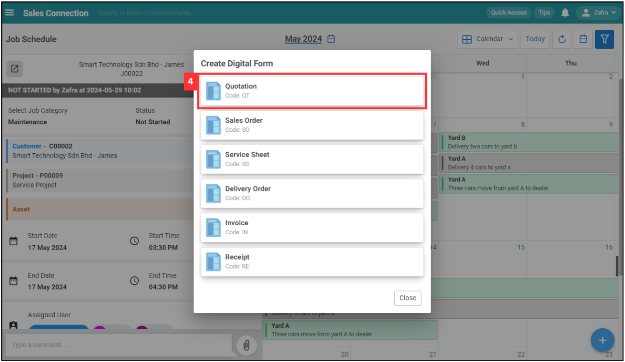 Create Digital Form Step 4