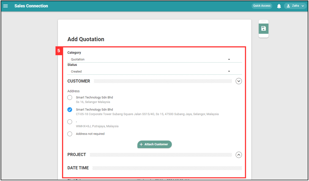 Create Digital Form Step 5