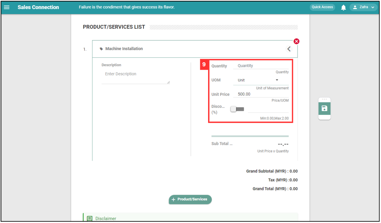 Create Digital Form Step 9