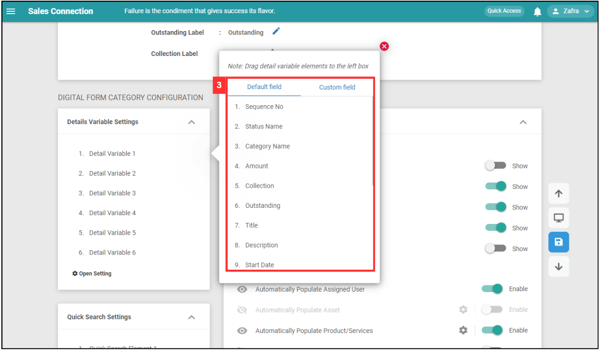 DF Template Settings Step 3