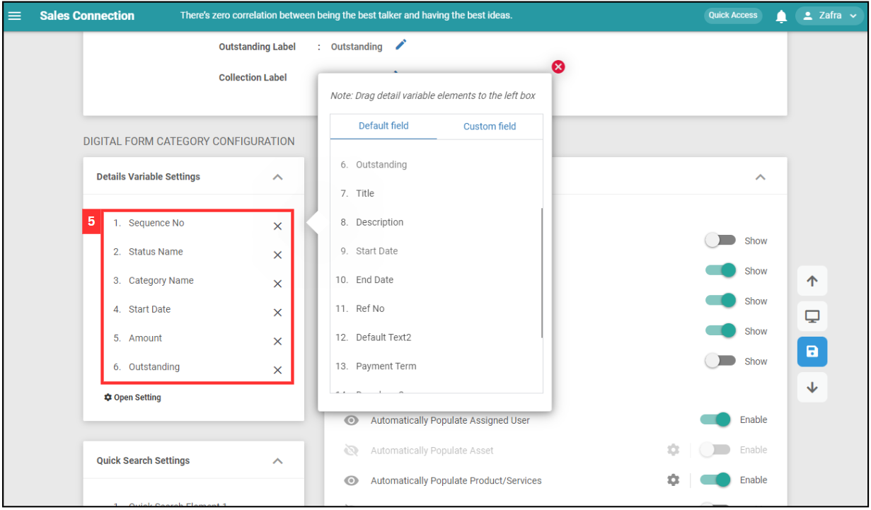 DF Template Settings Step 5