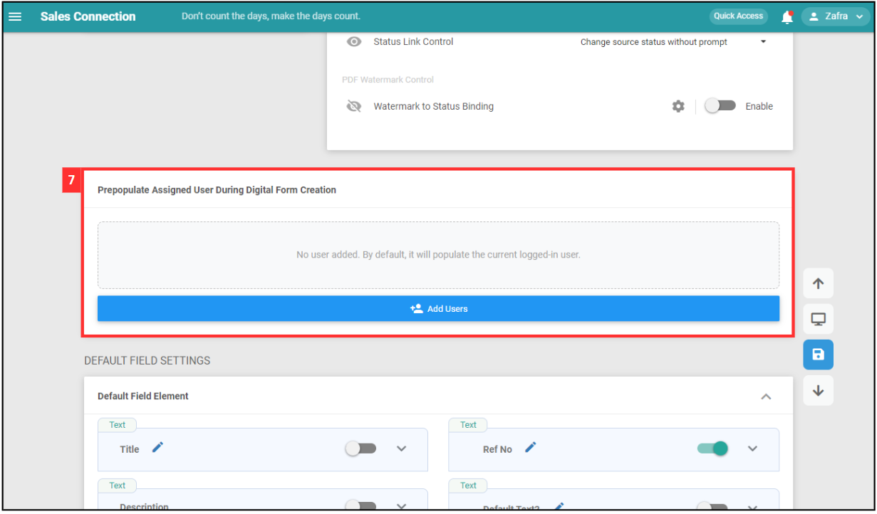 DF Template Settings Step 7