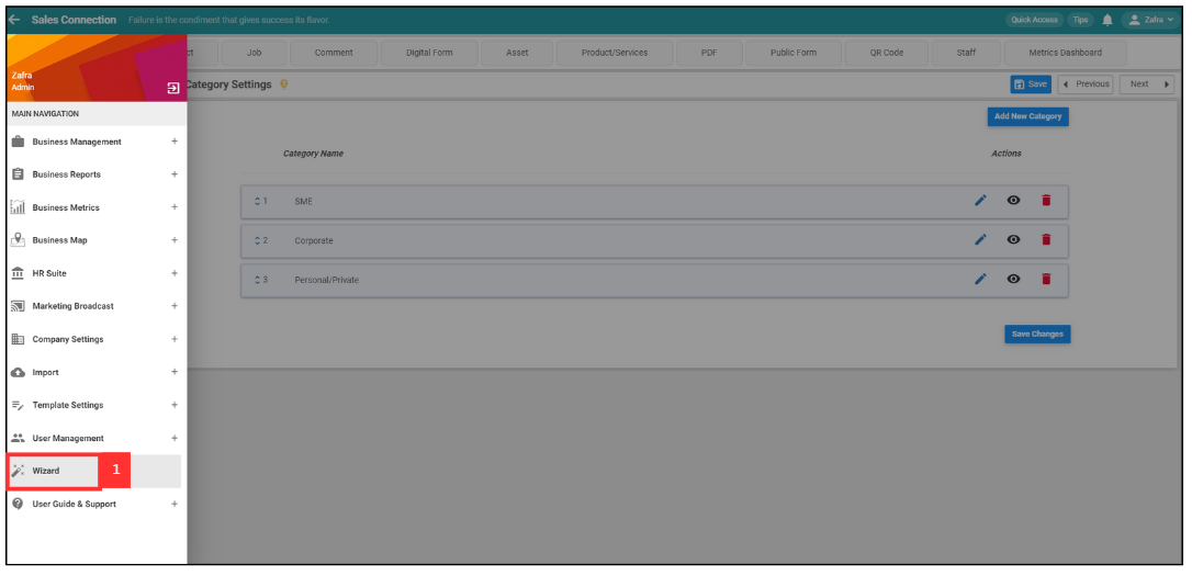 How to edit access for Digital Form Step 1