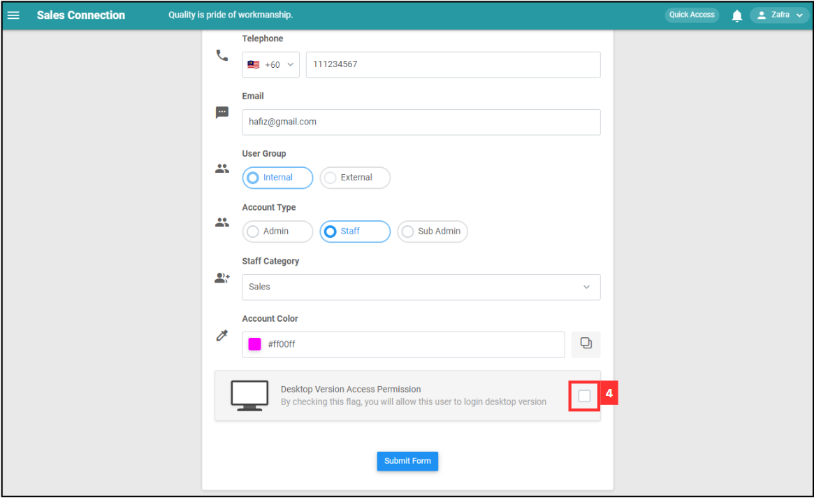 Enable Version Access Permission Step 4