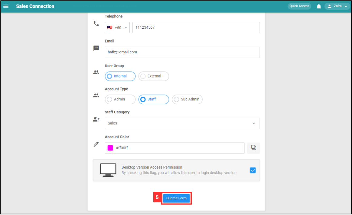 Enable Version Access Permission Step 5