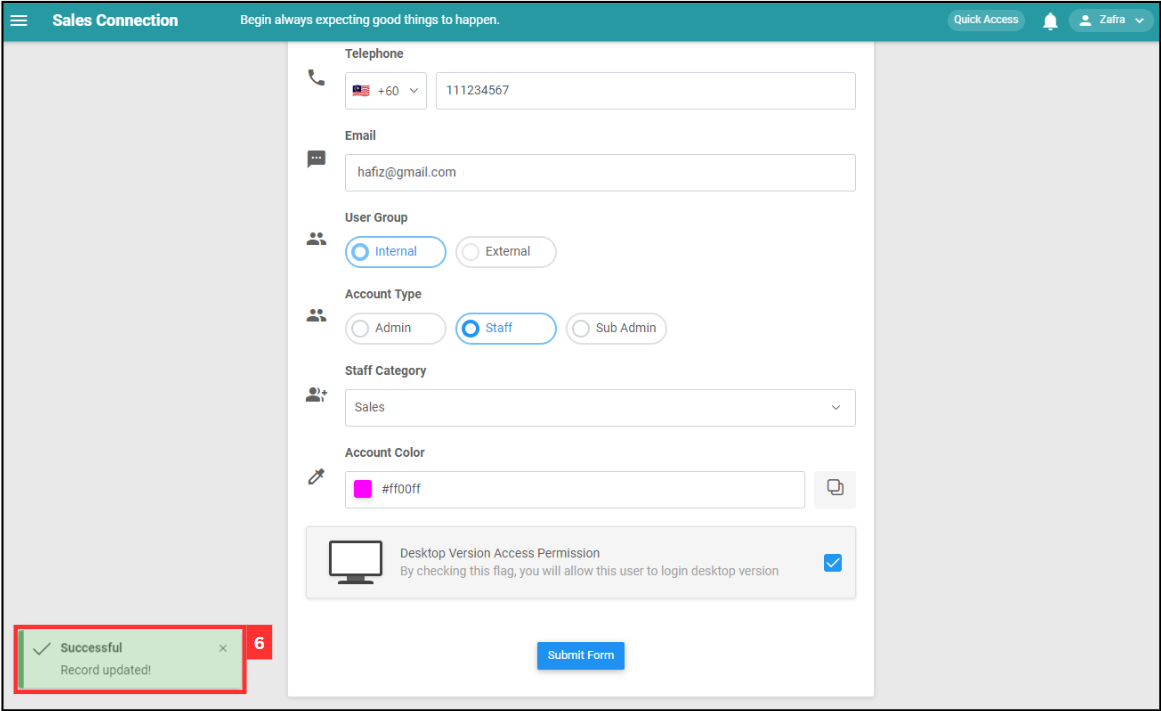 Enable Version Access Permission Step 6