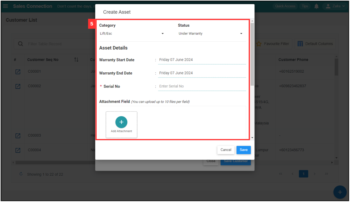 How to add new asset3 Step 5