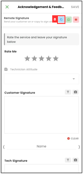 How to Get Remote Signature From Customer3 Mobile Step 8