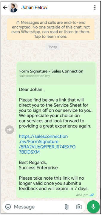 How to Get Remote Signature From Customer Mobile Step 12