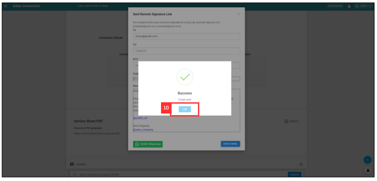 How to Get Remote Signature From Customer Using Email Step 10