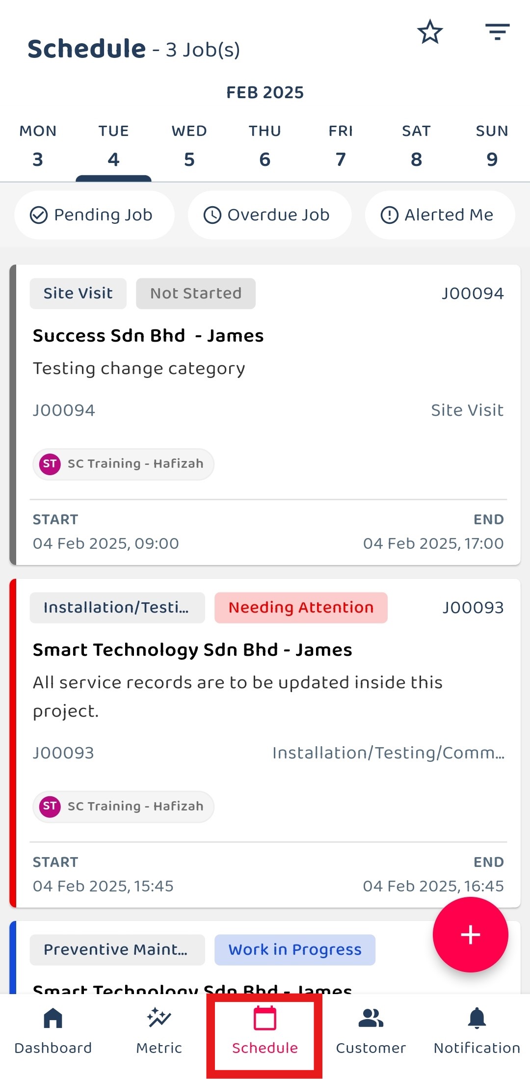 Job Filter by date range 1