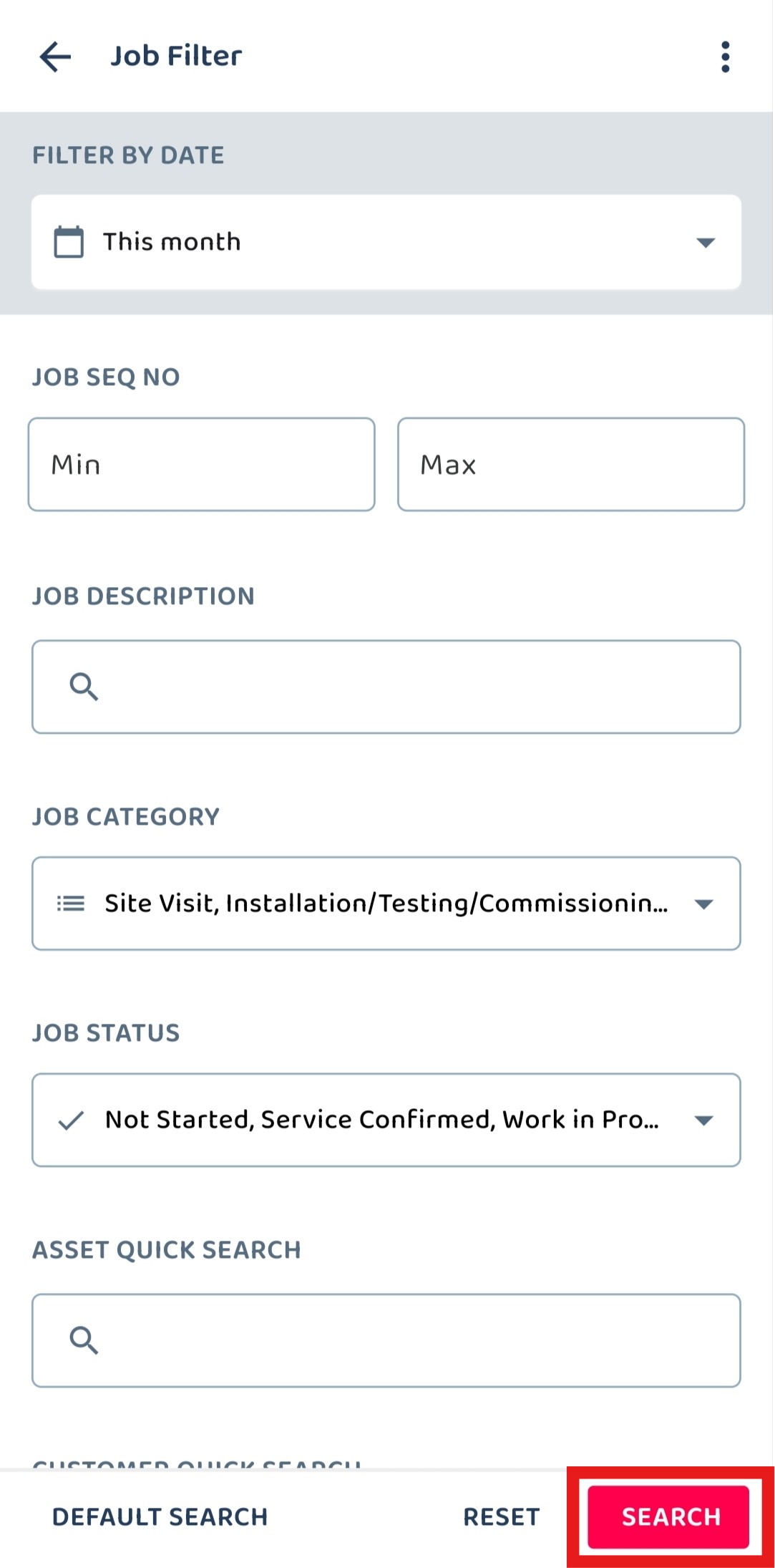 Job Filter by date range 5