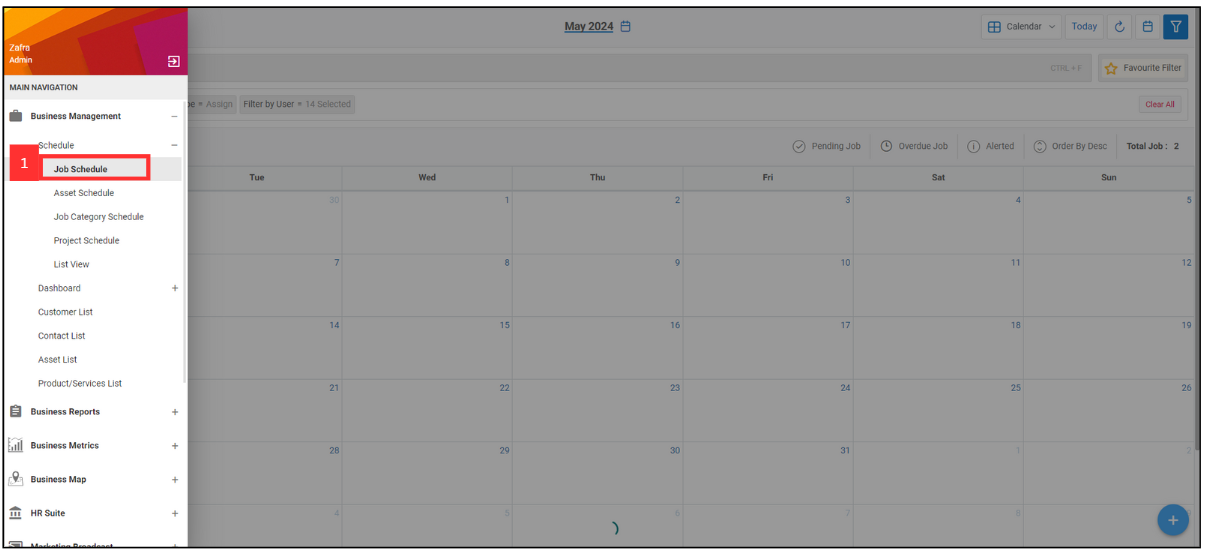 Job Filter by date range 1