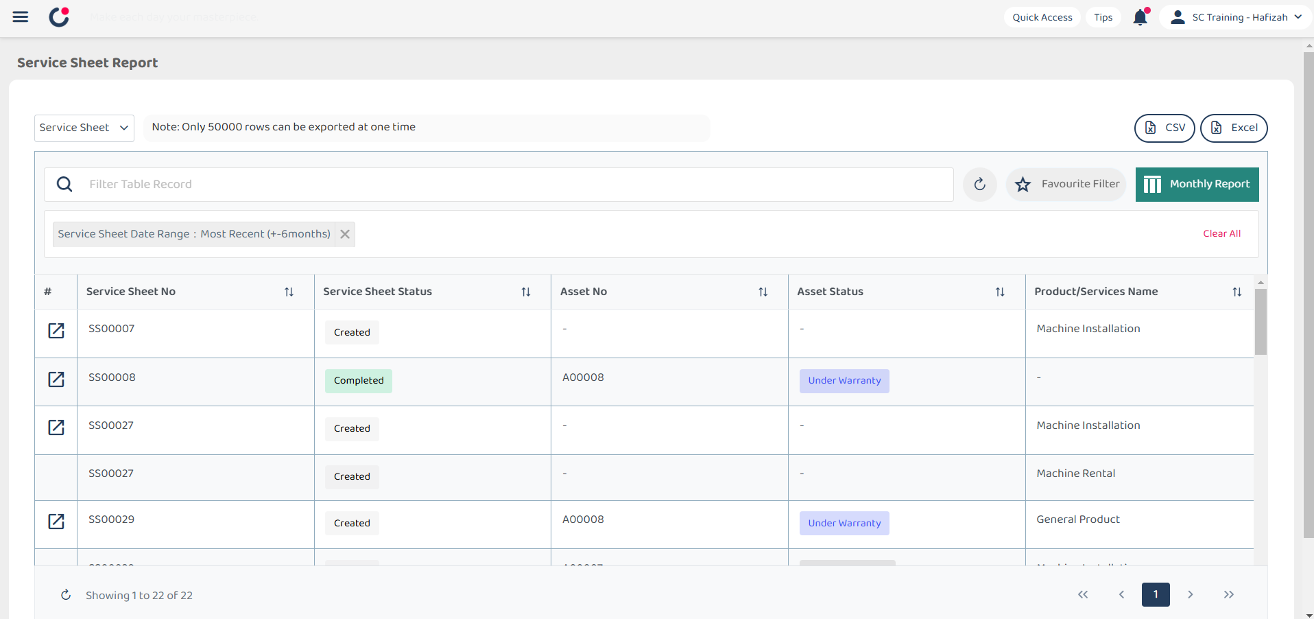 Report Page Default Columns Step 15