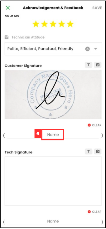 Request Signature Company Stamp Step 6