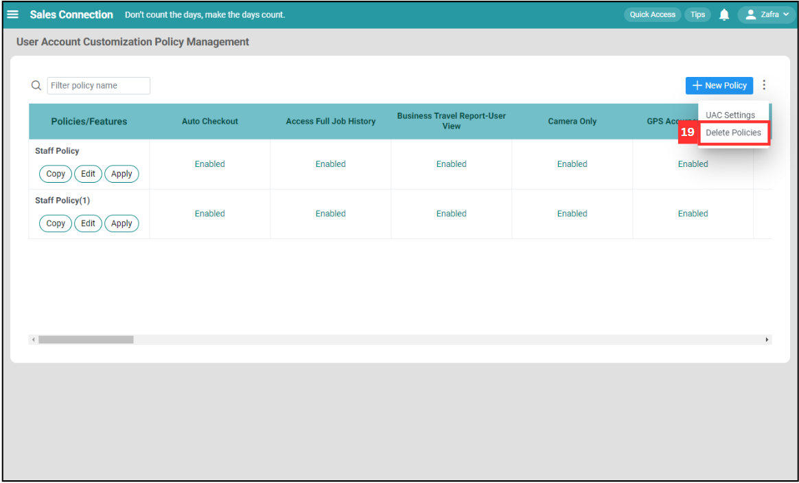 UAC Policy Management Step 19