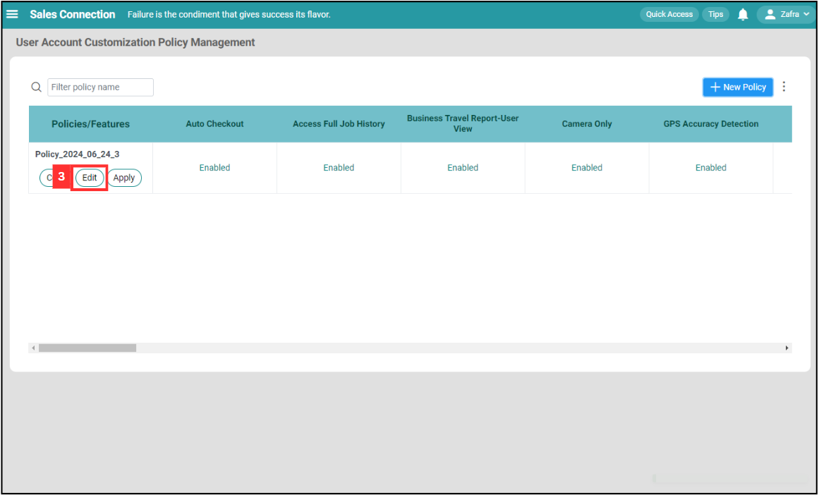 UAC Policy Management Step 3