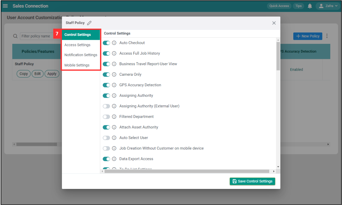 UAC Policy Management Step 7