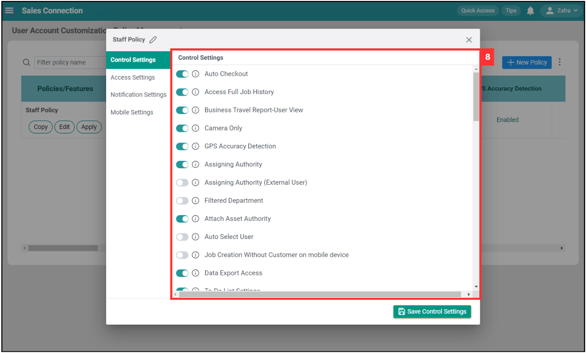 UAC Policy Management Step 8