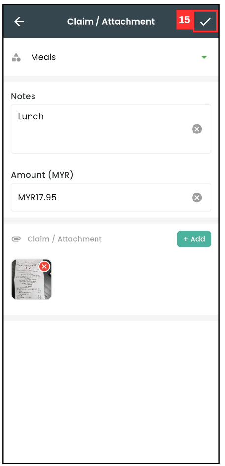 Add Claim Step 15
