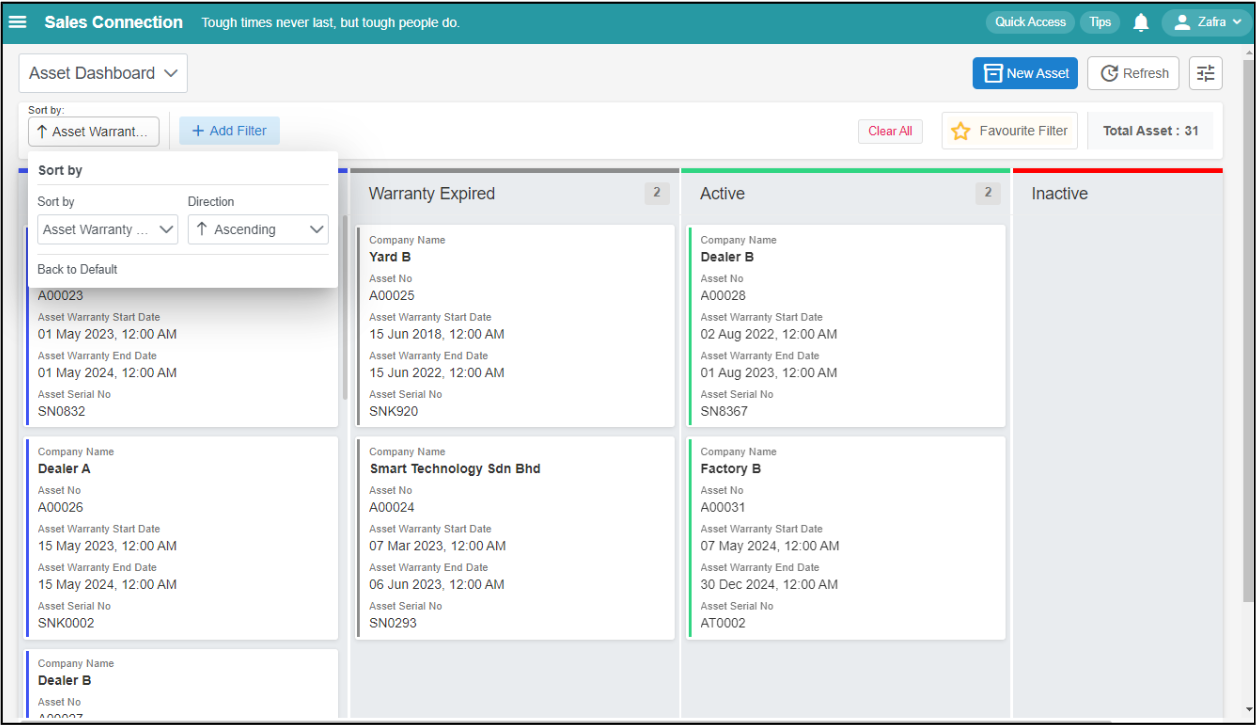 Asset Dashboard Step 23