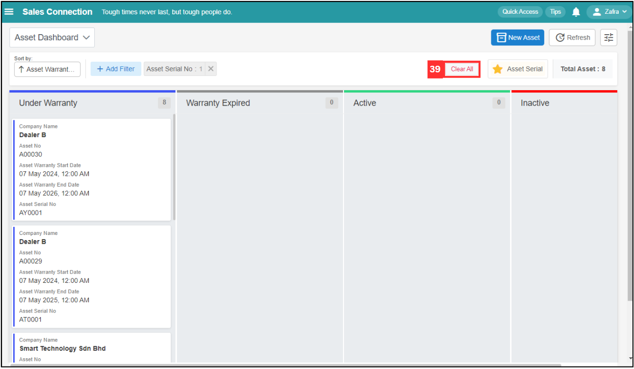Asset Dashboard Step 39