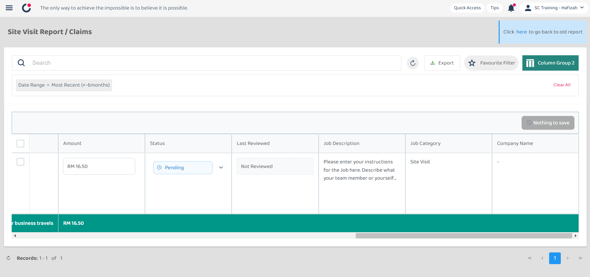 Claim Management Default Columns Step 5