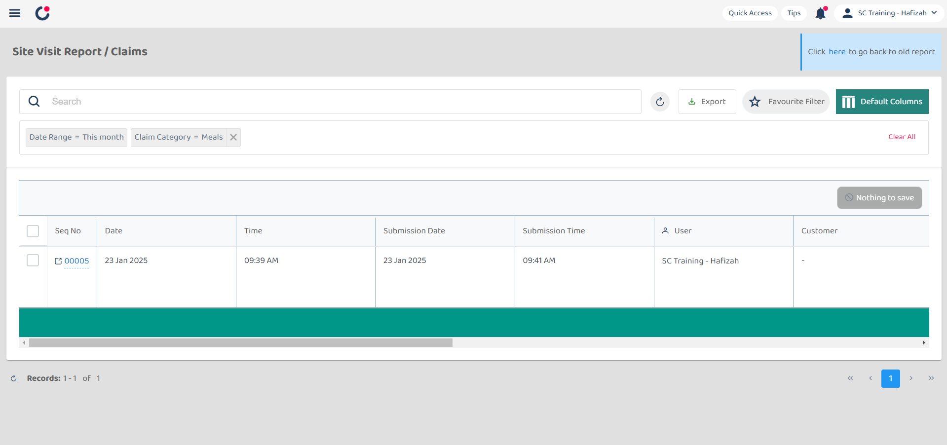 Claims Management Filter Step 5