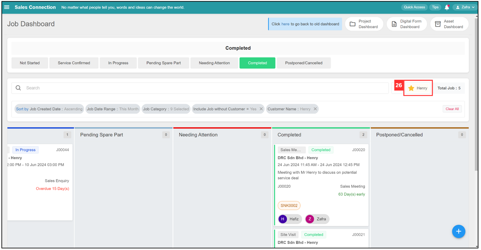 Job Dashboard Page Tutorial Step 26