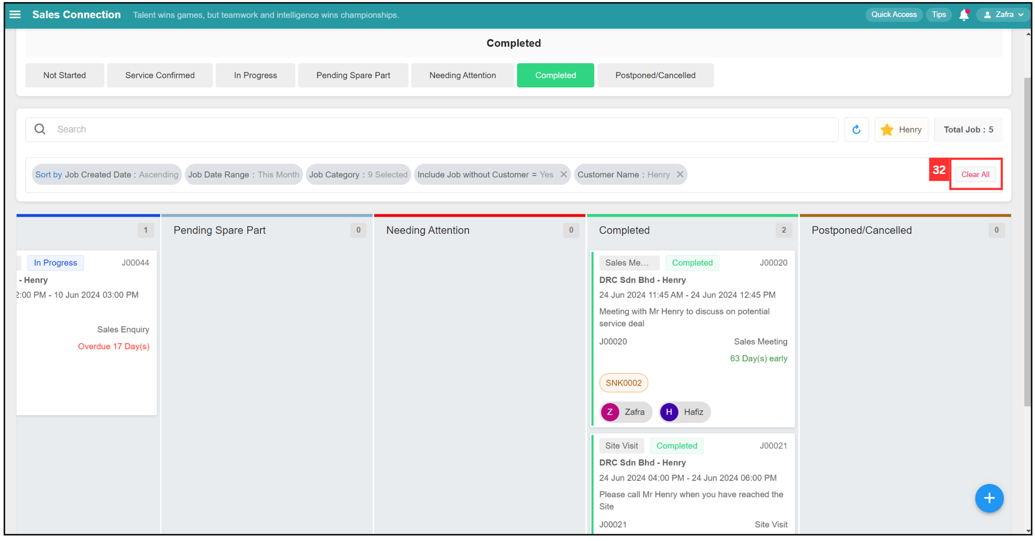 Job Dashboard Page Tutorial Step 32