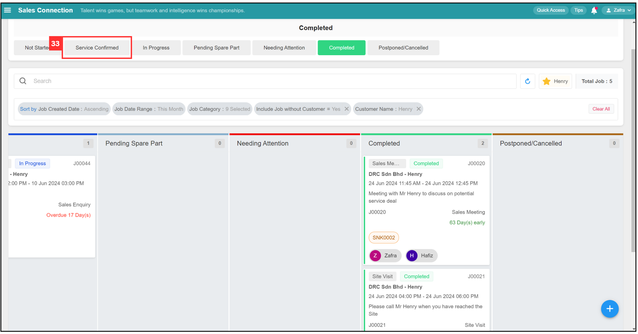 Job Dashboard Page Tutorial Step 33