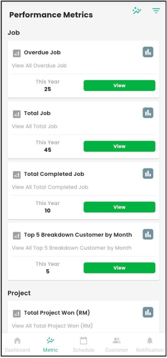 Performance Metrics App Step 11