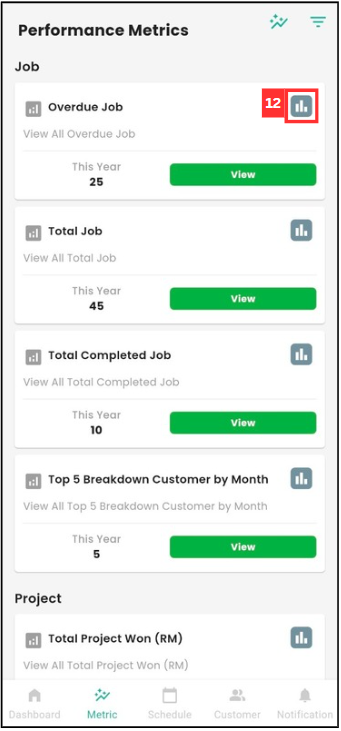 Performance Metrics App Step 12