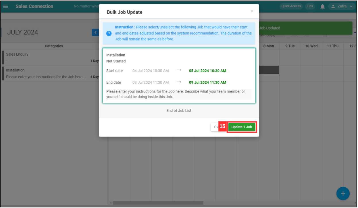 Project Schedule Step 15