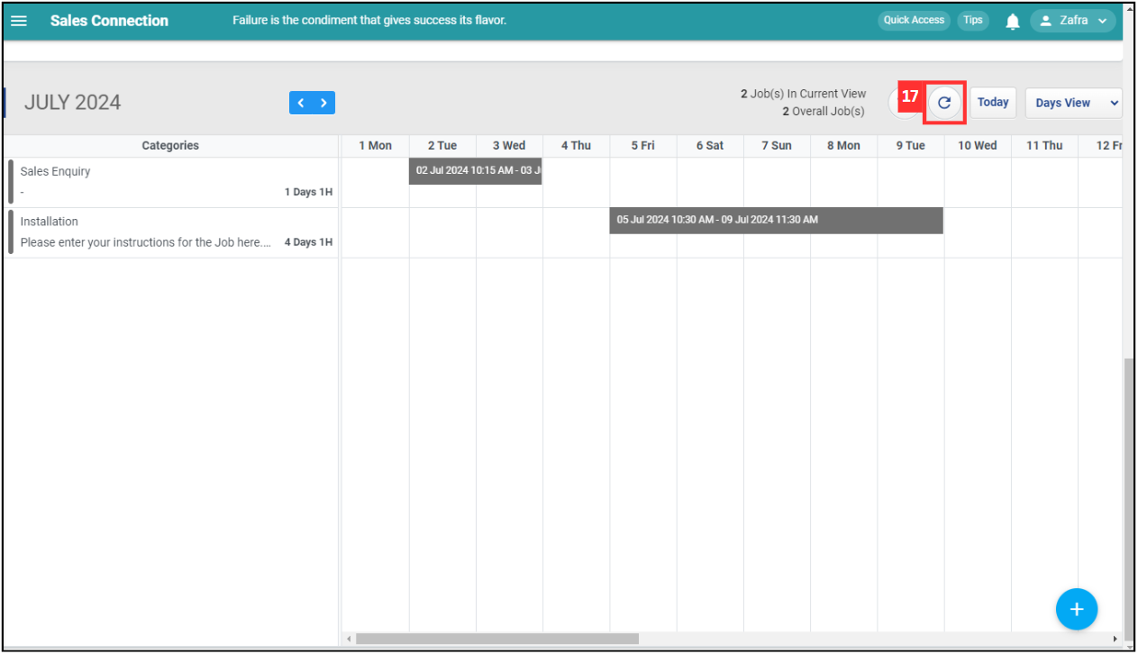 Project Schedule Step 17