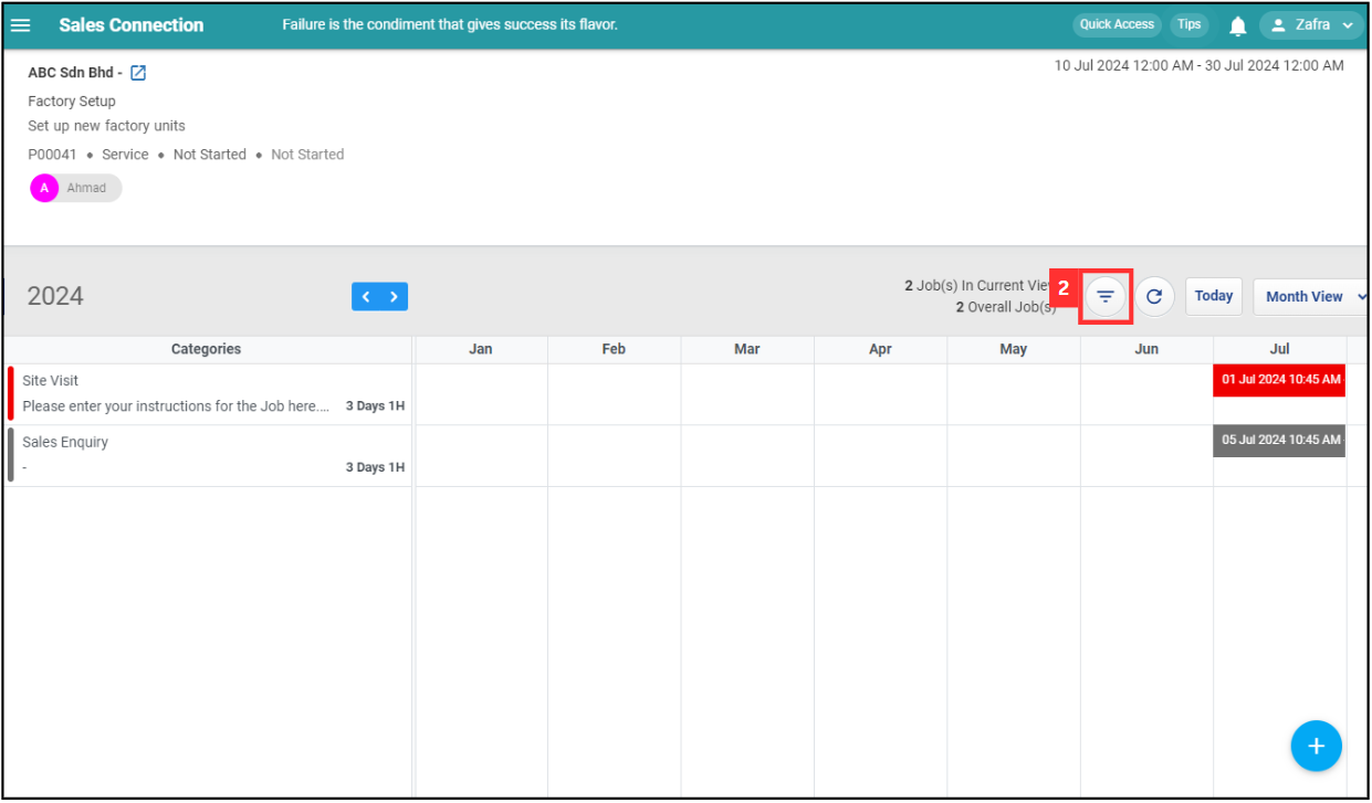 Project Schedule Step 2